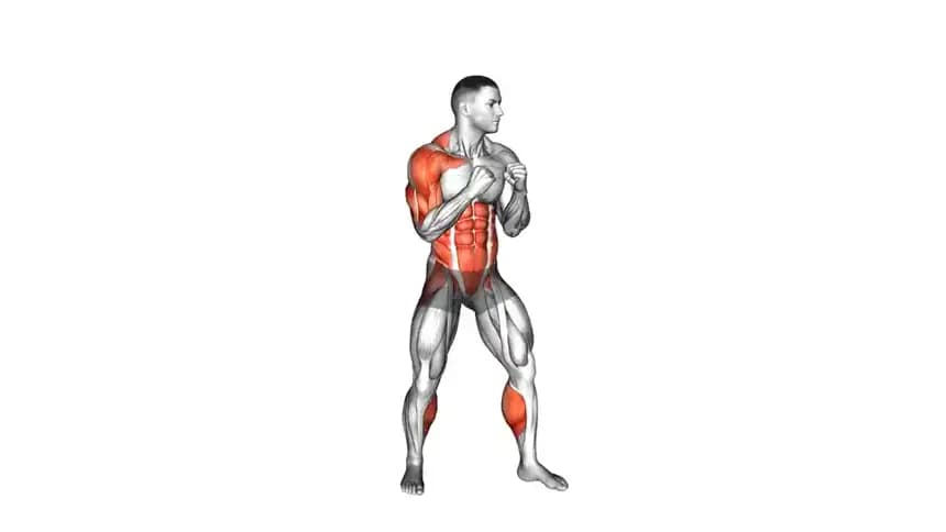 آموزش تصویری حرکت آپرکات راست بوکس با حالت صحیح بدن و مسیر ضربه