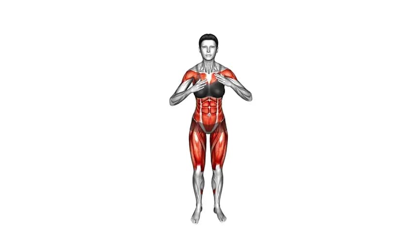 زن در حال اجرای حرکت کششی رسیدن مورب دوگانه با کشش دست و پای مخالف