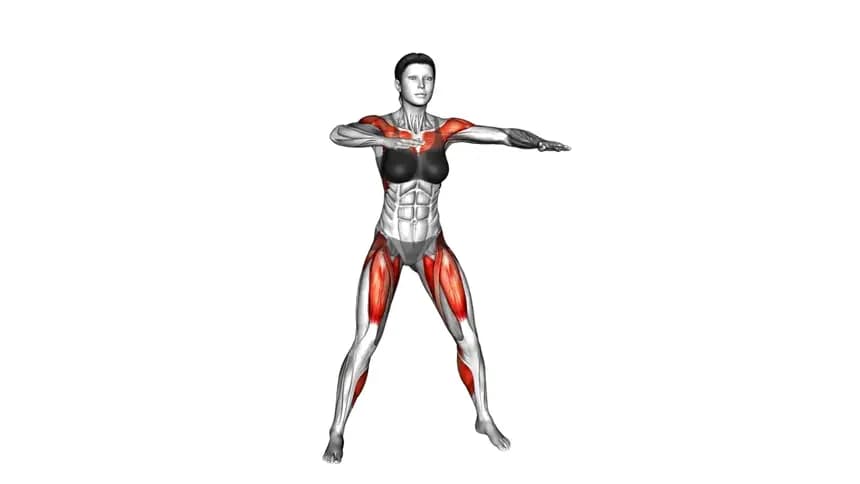 یک زن در حال اجرای حرکت ضربه باسن سوایپ (Swipe Butt Kick) در یک محیط ورزشی