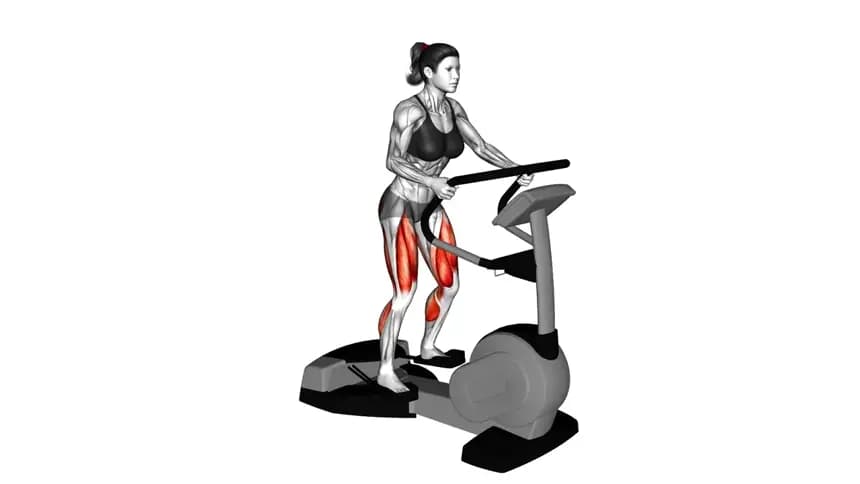 یک زن در حال پیاده‌روی روی دستگاه ورزشی ویو با فرم بدنی صحیح